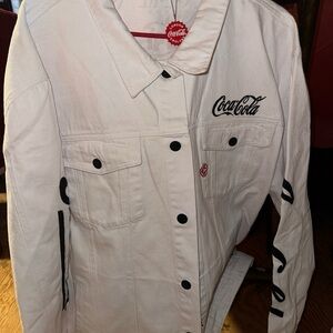 Coca Cola Black and White Jean Jacket
